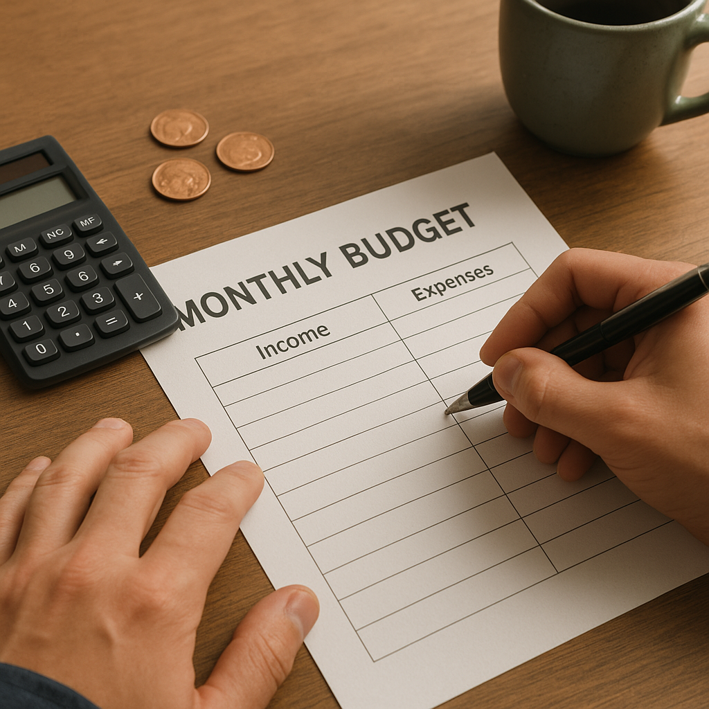 Como montar um orçamento mensal realista?
