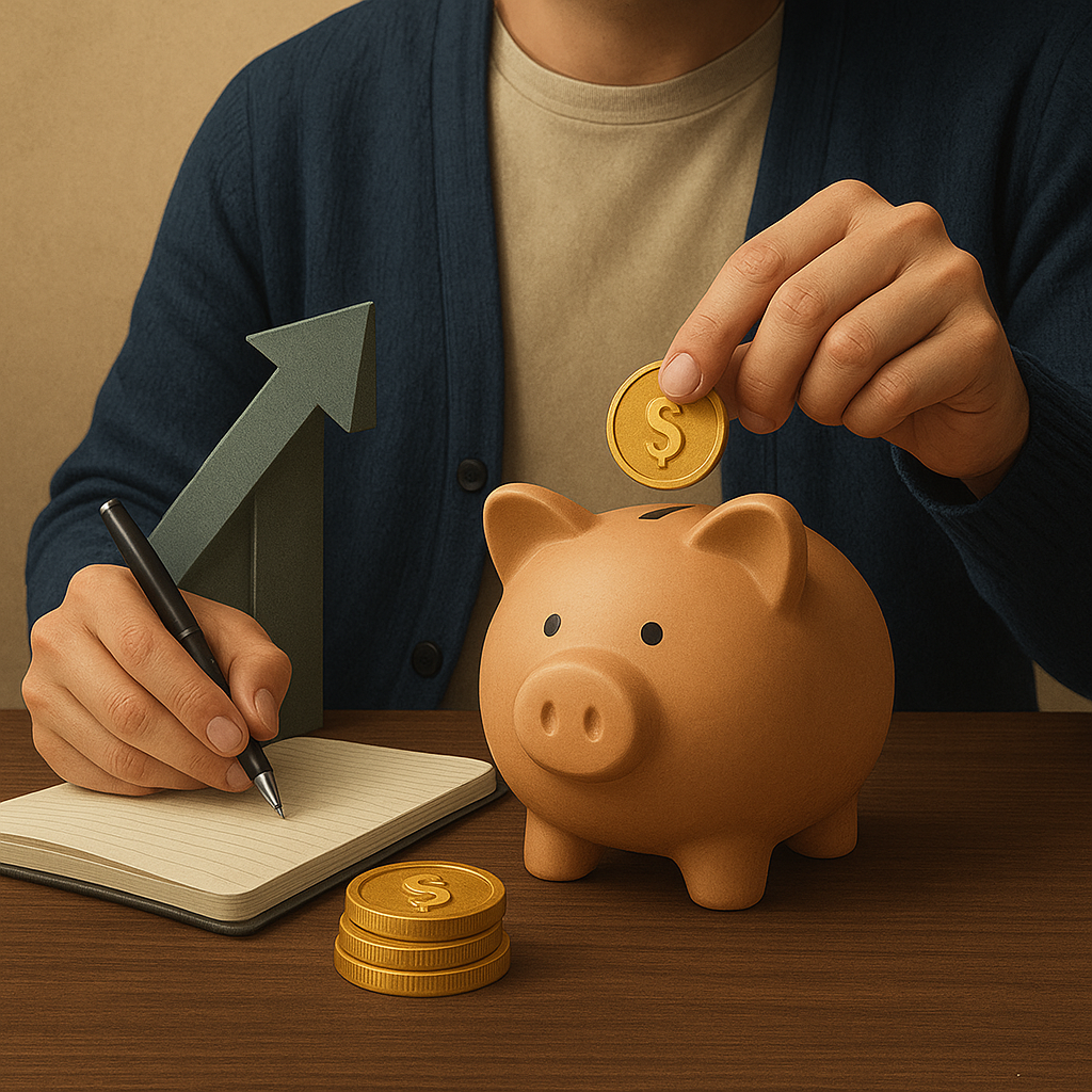 Painel financeiro com gráficos para educação financeira